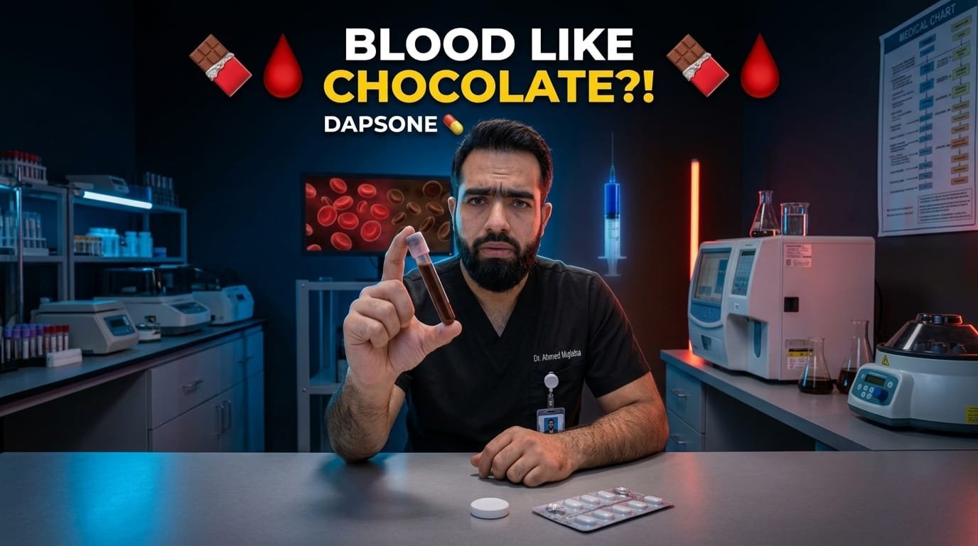 Dapsone-Induced Methemoglobinemia: Chocolate-Brown Blood, Mechanism, Symptoms, Diagnosis and Treatment